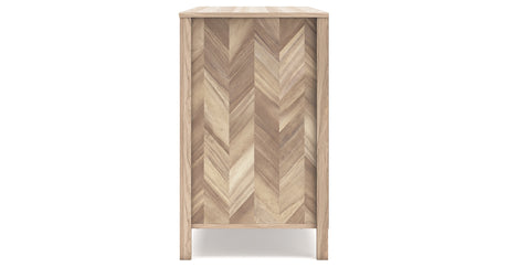 Battelle Tan Dresser from Ashley - Luna Furniture