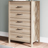 Battelle Tan Chest of Drawers from Ashley - Luna Furniture