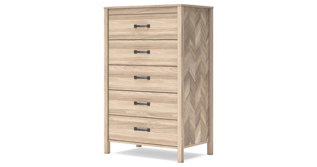 Battelle Tan Chest of Drawers from Ashley - Luna Furniture