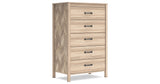 Battelle Tan Chest of Drawers from Ashley - Luna Furniture