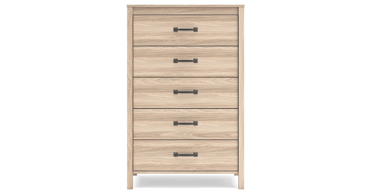 Battelle Tan Chest of Drawers from Ashley - Luna Furniture
