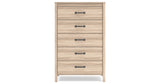 Battelle Tan Chest of Drawers from Ashley - Luna Furniture