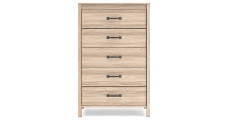 Battelle Tan Chest of Drawers from Ashley - Luna Furniture