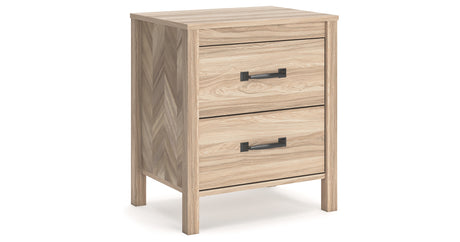 Battelle Tan Nightstand from Ashley - Luna Furniture