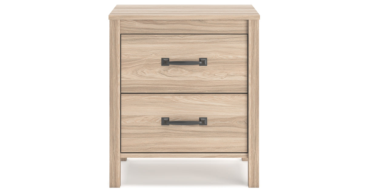 Battelle Tan Nightstand from Ashley - Luna Furniture
