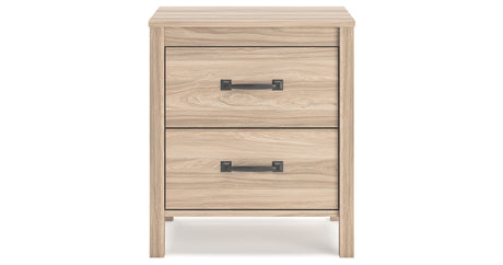 Battelle Tan Nightstand from Ashley - Luna Furniture