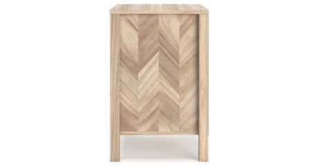 Battelle Tan Nightstand from Ashley - Luna Furniture