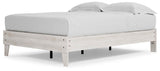 Shawburn Whitewash Full Platform Base Bed from Ashley Furniture - Luna Furniture