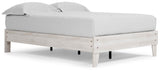Shawburn Whitewash Full Platform Base Bed from Ashley Furniture - Luna Furniture