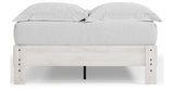 Shawburn Full Platform Bed with Dresser in Whitewash from Ashley Furniture - Luna Furniture