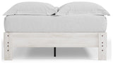 Shawburn Whitewash Full Platform Base Bed from Ashley Furniture - Luna Furniture