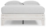 Shawburn Full Platform Bed with 2 Nightstands in Whitewash from Ashley - Luna Furniture