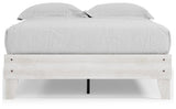 Shawburn Whitewash Full Platform Base Bed from Ashley Furniture - Luna Furniture