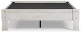 Shawburn Whitewash Full Platform Base Bed from Ashley Furniture - Luna Furniture