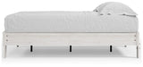 Shawburn Whitewash Full Platform Base Bed from Ashley Furniture - Luna Furniture