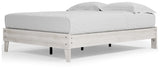 Shawburn Whitewash Queen Platform Base Bed from Ashley - Luna Furniture