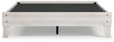 Shawburn Whitewash Queen Platform Base Bed from Ashley - Luna Furniture