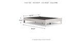 Shawburn Queen Platform Bed with Dresser and 2 Nightstands in Whitewash from Ashley Furniture - Luna Furniture