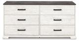 Shawburn Whitewash/Charcoal Gray Dresser from Ashley Furniture - Luna Furniture