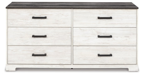 Shawburn Whitewash/Charcoal Gray Dresser from Ashley - Luna Furniture