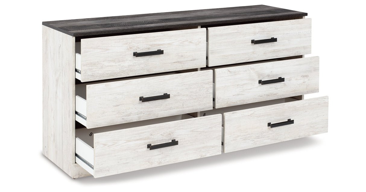 Shawburn Whitewash/Charcoal Gray Dresser from Ashley Furniture - Luna Furniture