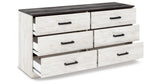 Shawburn Whitewash/Charcoal Gray Dresser from Ashley Furniture - Luna Furniture