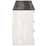 Shawburn Whitewash/Charcoal Gray Dresser from Ashley Furniture - Luna Furniture