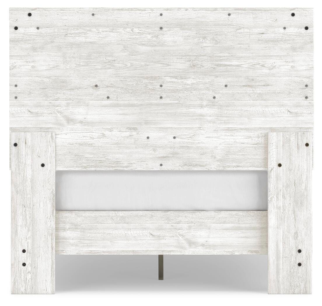Shawburn White Crossbuck Full Platform Bed from Ashley Furniture - Luna Furniture