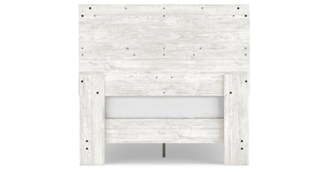 Shawburn Full Platform Bed with Dresser, Chest and Nightstand in White/Dark Charcoal Gray from Ashley Furniture - Luna Furniture