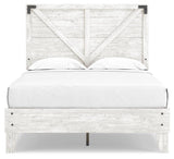 Shawburn White Crossbuck Full Platform Bed from Ashley Furniture - Luna Furniture