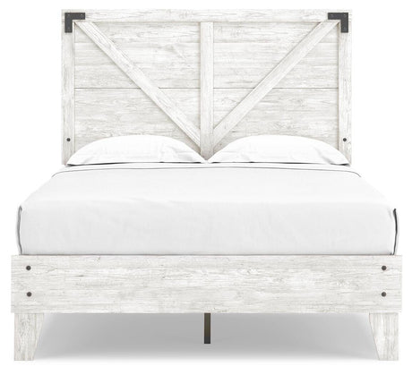 Shawburn White Crossbuck Full Platform Bed from Ashley Furniture - Luna Furniture