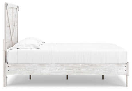 Shawburn White Crossbuck Full Platform Bed from Ashley Furniture - Luna Furniture