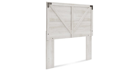 Shawburn Full Panel Headboard with Dresser and 2 Nightstands in Whitewash from Ashley - Luna Furniture