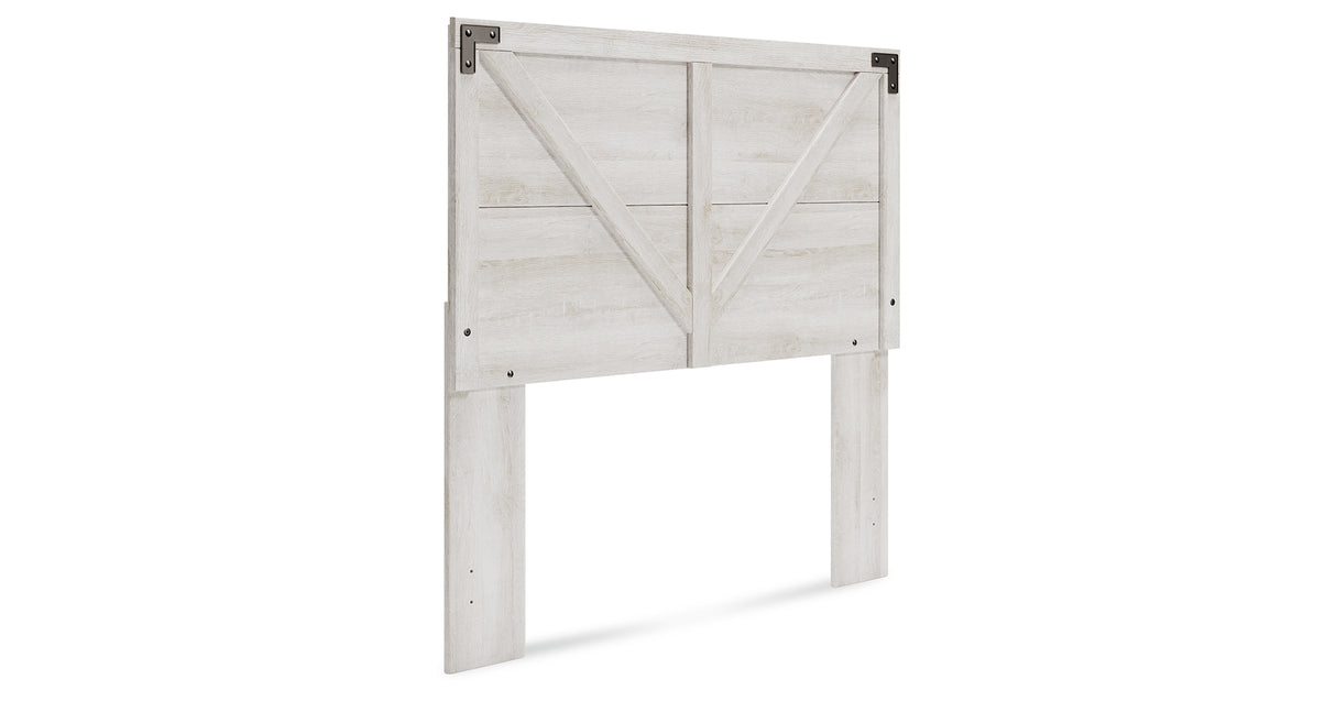 Shawburn Full Panel Headboard with Dresser in Whitewash from Ashley - Luna Furniture