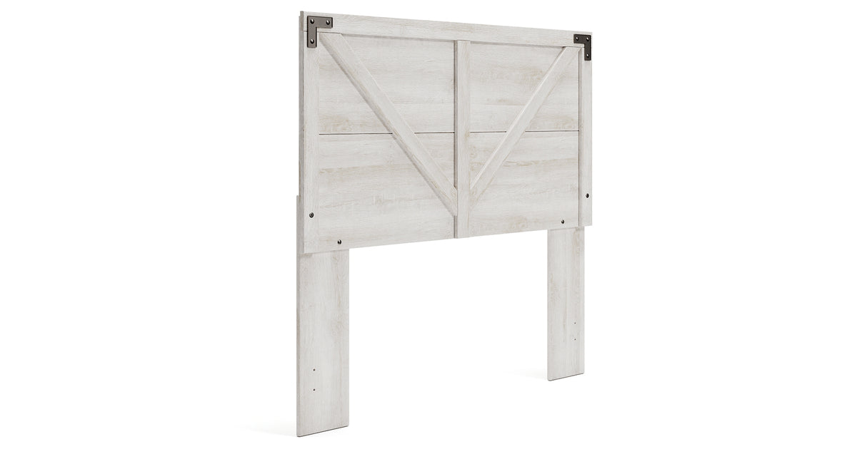 Shawburn Full Panel Headboard Bed with Dresser in Whitewash from Ashley Furniture - Luna Furniture
