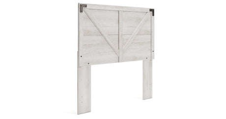 Shawburn Full Panel Headboard Bed with Dresser in Whitewash from Ashley Furniture - Luna Furniture