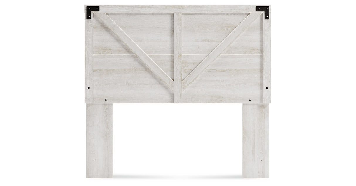 Shawburn Full Panel Headboard with Dresser and Chest in Whitewash from Ashley - Luna Furniture