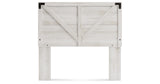 Shawburn Full Panel Headboard with Dresser, Chest and 2 Nightstands in Whitewash from Ashley - Luna Furniture