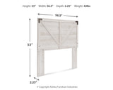 Shawburn Full Panel Headboard with Dresser in Whitewash from Ashley - Luna Furniture