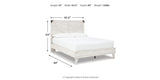 Shawburn White Crossbuck Queen Platform Bed from Ashley Furniture - Luna Furniture