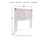 Shawburn Queen Panel Headboard with Dresser in Whitewash from Ashley - Luna Furniture