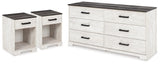 Shawburn Dresser and 2 Nightstands from Ashley - Luna Furniture