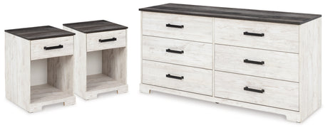 Shawburn Dresser and 2 Nightstands from Ashley - Luna Furniture