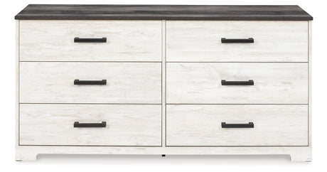 Shawburn Whitewash/Charcoal Gray Dresser from Ashley Furniture - Luna Furniture