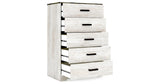 Shawburn Whitewash/Charcoal Gray Chest of Drawers from Ashley Furniture - Luna Furniture