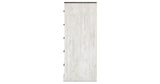 Shawburn Whitewash/Charcoal Gray Chest of Drawers from Ashley Furniture - Luna Furniture
