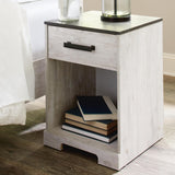 Shawburn Whitewash/Charcoal Gray Nightstand
