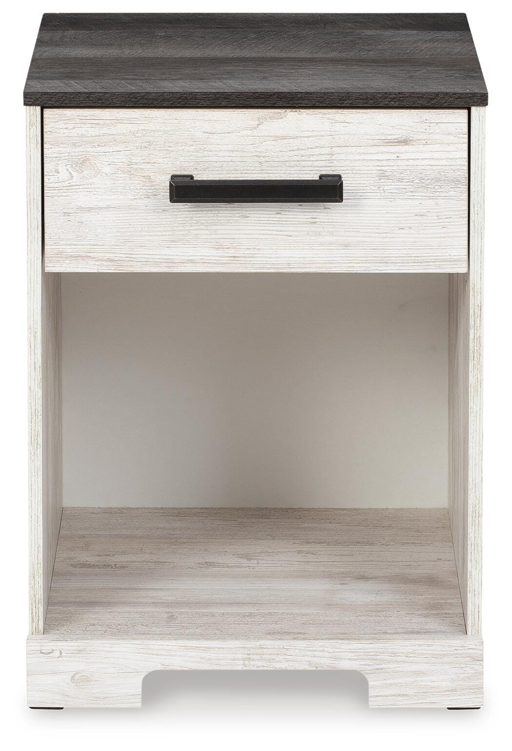 Shawburn Queen Platform Bed with 2 Nightstands in Whitewash from Ashley Furniture - Luna Furniture