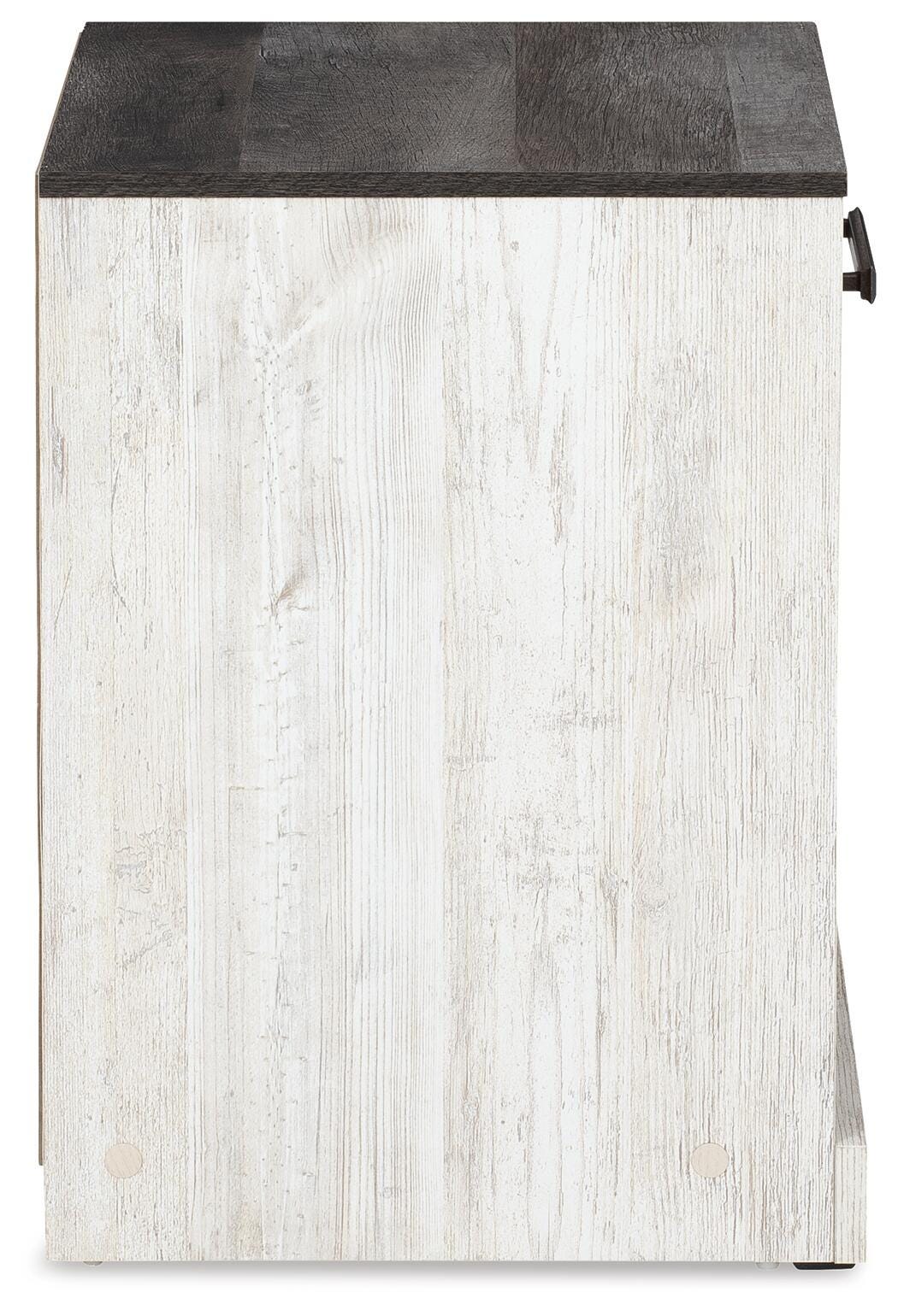 Shawburn Whitewash/Charcoal Gray Nightstand from Ashley Furniture - Luna Furniture