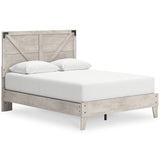 Shawburn Whitewash Crossbuck Platform Bedroom Set from Ashley - Luna Furniture